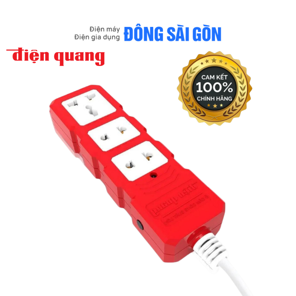 [ĐIỆN QUANG] Ổ cắm Công suất lớn Điện Quang ĐQ ESKHP 5M (3 lỗ, dây 5m)