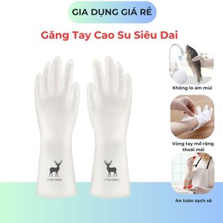 Găng tay cao su siêu dai hình hươu