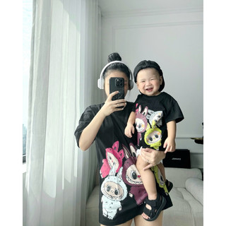 Áo phông gia đình Labubu