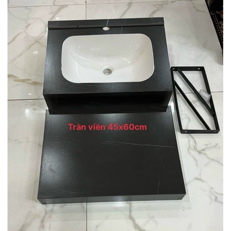 BÀN ĐÁ LAVABO TRÀN VIỀN KÍCH THƯỚC NHỎ 45*60