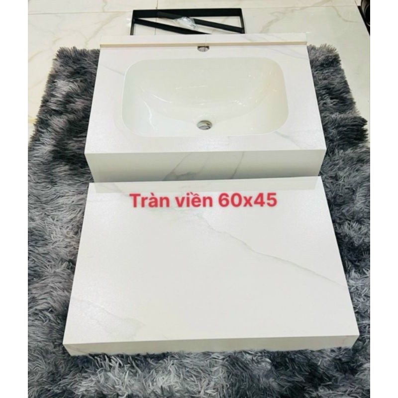 BÀN ĐÁ LAVABO TRÀN VIỀN KÍCH THƯỚC NHỎ 45*60