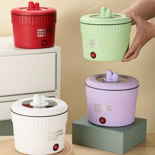 Nồi Lẩu Điện Mini Đa Năng Chống Dính Vân Đá Dung Tích 1L, Cốc Lẩu Cô Đơn Hot Có Thể chiên, sào,nấu mì dễ dàng vệ sinh