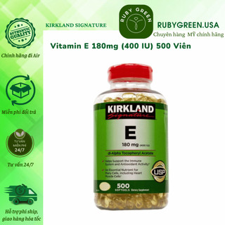 Vitamin e 400 iu kirkland 500 viên của mỹ