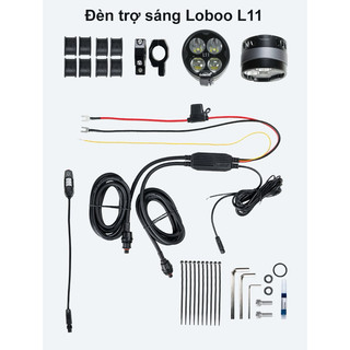 Đèn trợ sáng Loboo L11 ( 2 đèn + bộ mạch + công tắc)