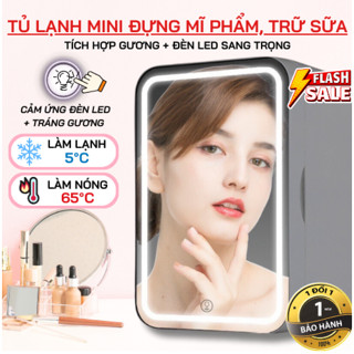Tủ Lạnh Mini Đựng Mỹ Phẩm, Tủ Để Ô Tô Dung Tích Lớn 6 Lít, Tiết Kiệm Điện Làm Lạnh Nhanh