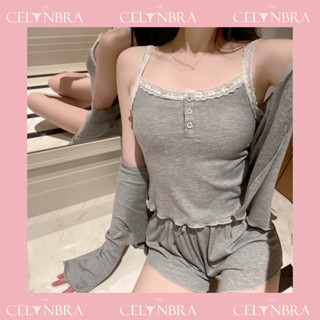 Set bộ đồ ngủ 2 dây sexy HÀNG QC LOẠI 1, có mút ngực chất thun cotton lạnh THE CELYNBRA - B53