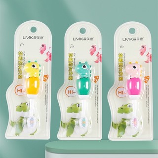 Bàn chải đánh răng hình khủng long lông mềm cho bé từ 2 tuổi đến 12 tuổi êm ái hình dáng dễ thương