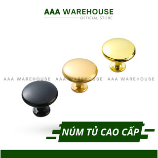 Tay nắm tủ hình đầu nấm - núm tủ cao cấp đen/ vàng/ trắng
