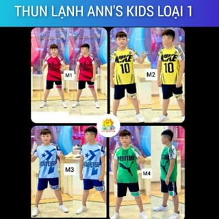 Bcc27 40kg-60kg bộ thun lạnh bé trai size đại cồ thun lạnh 3d thể thao