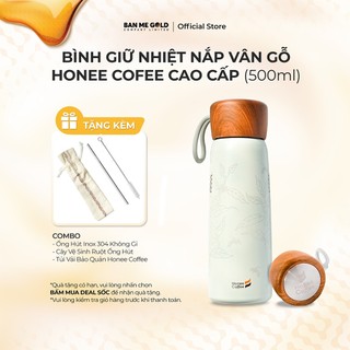  Bình Giữ Nhiệt Cao Cấp Lõi Inox 304 - 500ml - Chính Hãng - Ban Me Gold - Honee Coffee