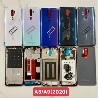 vỏ bộ oppo a9(2020),a5(2020) vỏ + xương kèm khay sim kính cam