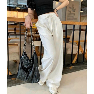 Quần ống rộng linen nữ, chất mềm nhẹ, phom dáng đẹp, dài 94-98cm. m044