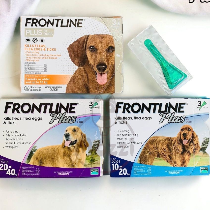 Frontline PLUS cho chó đủ size - Nhỏ gáy cho chó tác dụng 1 tháng