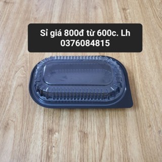 100 Hộp Nhựa Đế Đen HT17 (Kèm Nắp)