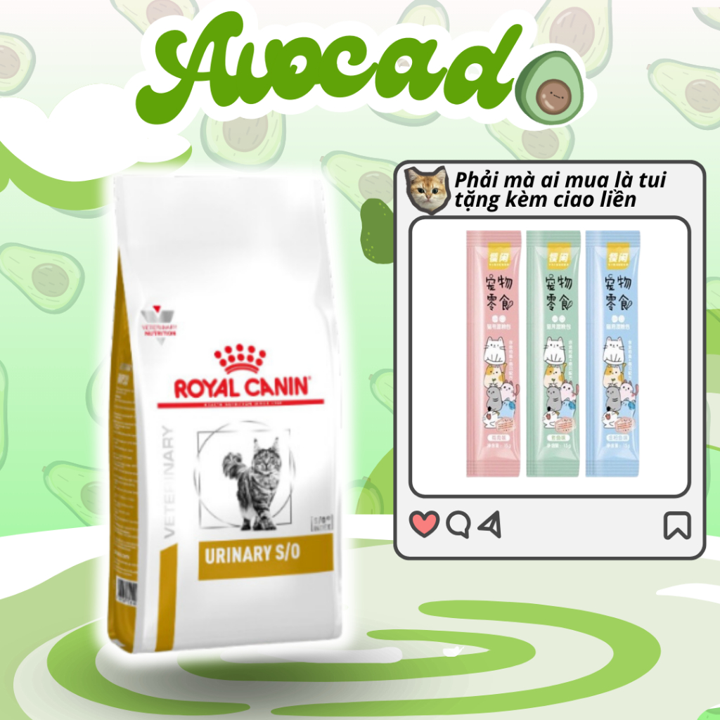 Thức Ăn Hạt Cho Mèo Royal Canin Urinary S/O Cho Mèo Sỏi Thận