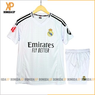 Áo Đá Bóng Real Madrid, Đồ Đá Banh Vải Thun Lạnh Cao Cấp