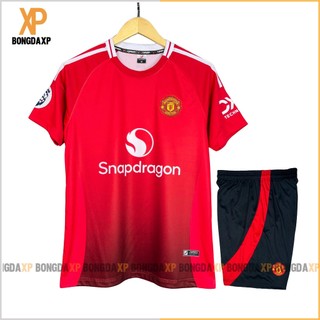 Áo Đá Bóng MU Đỏ 2024, Đồ Đá Banh Vải Thun Lạnh Cao Cấp