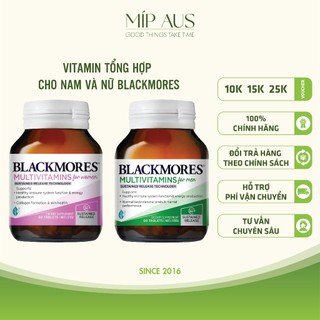 Vitamin Tổng Hợp Dành Cho Nam Và Nữ, Hỗ Trợ Sức Khỏe Toàn Diện - Blackmores Multivitamin For Men, For Women - 60 viên