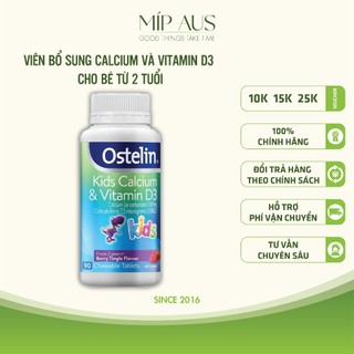 Kẹo Bổ Sung Canxi Cho Bé, Giúp Duy Trì Xương Chắc Khỏe - Ostelin Kids Calcium & Vitamin D3 của Úc - 90 viên