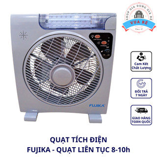 [VUA RẺ] Quạt Tích Điện CHÍNH HÃNG FUJIKA, Quạt Sạc Tích Điện Loại Lớn 50cm2 - BH 12 Tháng