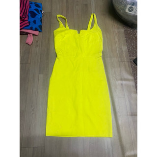 Đầm Body Vàng Neon Bar III Size XXS - Dơ nhẹ có hình