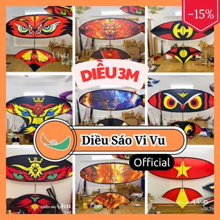 Diều sáo 3m,3m2 lắp ghép full cacbon 