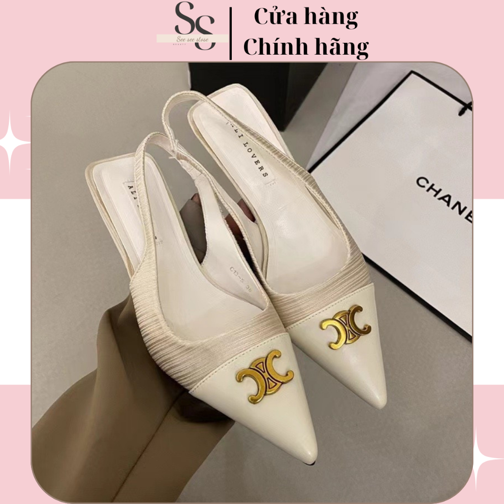 Giày cao gót mũi nhọn gót nhọn đế cao 5cm thời trang Hàn Quốc TM005