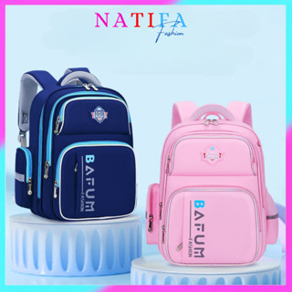 [TẶNG ĐỒNG HỒ + MÓC KHÓA] Balo Học Sinh Chống Gù Cho Bé Tiểu Học Siêu Nhẹ Chống Nước Chống Xước 3728 _ NATIFA