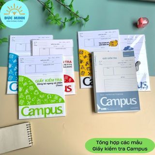  Giấy kiểm tra kẻ ngang Campus Hồng Hà Phúc Thịnh Classmate- các mẫu bán chạy - Diệp Lạc 