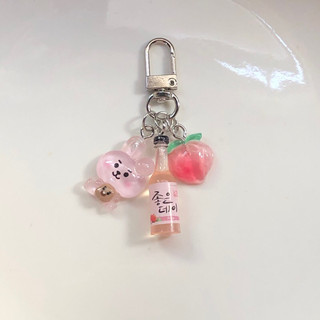 Keyring đào ver Hàn 🍶🍑🌿