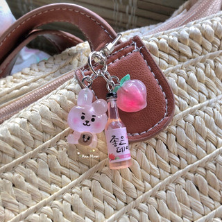 Keyring đào ver Hàn 🍶🍑🌿