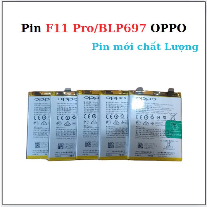 Pin oppo F11 Pro/BLP697,mới