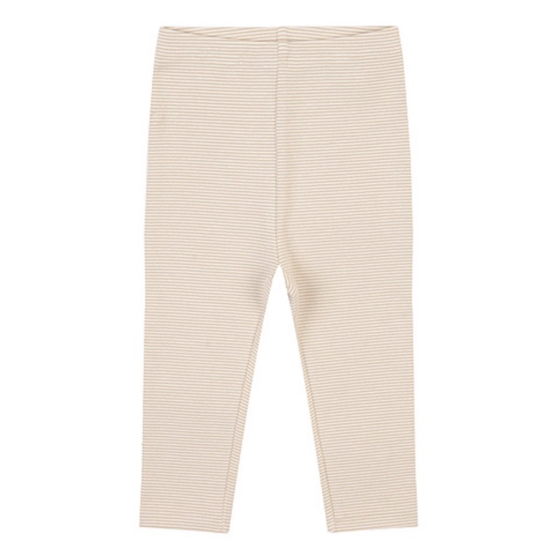 Quần legging Agabang sọc màu nude [Size 90 / 100 / 110 / 120]