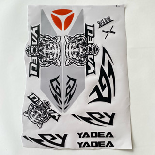 Tem hổ bạc đen dán xe điện xmen cực chất 3 lớp