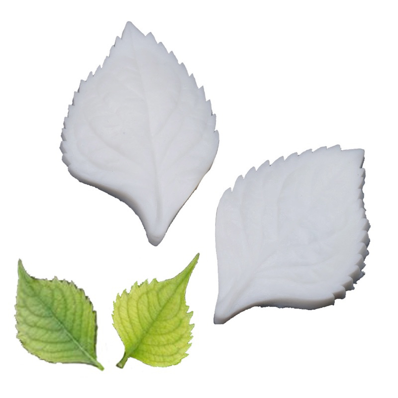 silicon ép gân lá tạo hình bánh MS L001