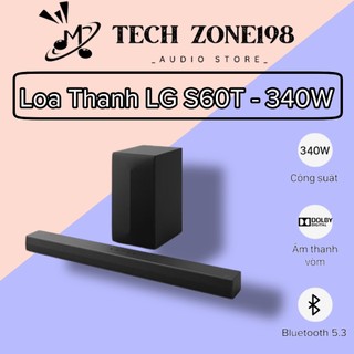 Bộ loa thanh lg sn4 300w 2.1 và lg s60t - hàng chính hãng - bảo hành 12 tháng - tặng tai nghe i12
