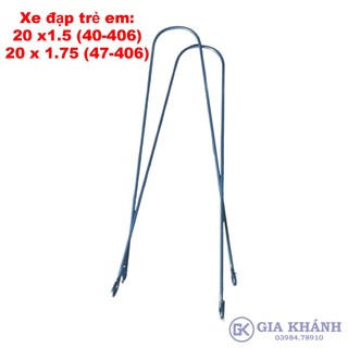 Gọng tanh, gọng bắt dè chắn bùn , bắt bu , đũa dè xe đạp trẻ em 20, 20x1.5 , 20x1.75 , 40-406, 47-