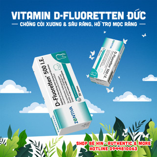 Vitamin D Fluoretten 500 IE Đức, viên D3 Flour, bổ sung Vitamin D cho bé, Vitamin D3 cho trẻ em