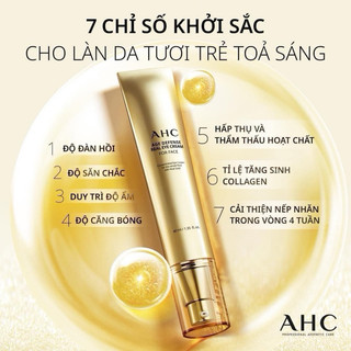 [ĐỦ BILL] KEM MẮT AHC AGE DEFENSE REAL EYE CREAM FOR FACE 40ML