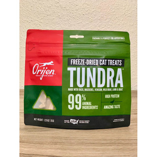Orijen tundra freeze-dried hỗn hợp thịt rừng và cá tươi sống sấy lạnh cho mèo
