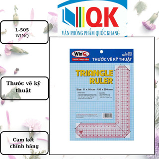 Thước nhựa dẻo winq thước vẽ kỹ thuật l-505