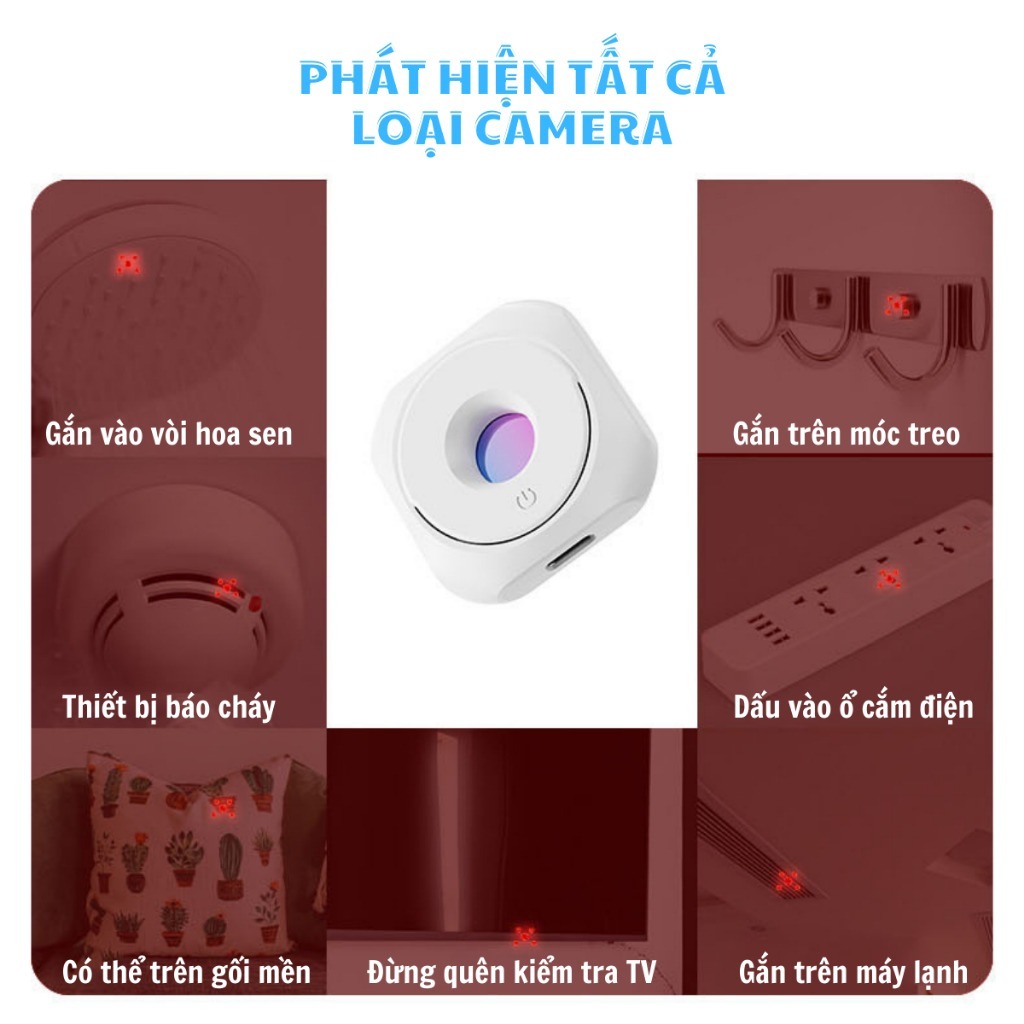 Máy Dò Hồng Ngoại Mini Phát Hiện Camera Quay Lén Chống Nhìn Trộm GrowTech | BigBuy360 - bigbuy360.vn