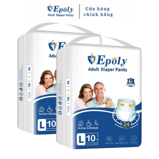 Bỉm quần người già Epoly chất lượng giá tốt combo 100 miếng M-L-XL