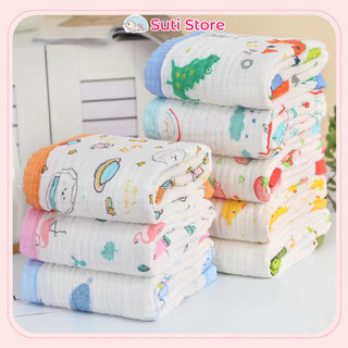 Chăn xô, khăn tắm xô 6 lớp bo viền cho bé sơ sinh