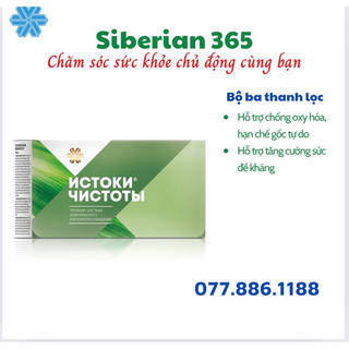 Bộ 3 trà thải độc Renaissance Triple Set - Siberian Wellness - 180 viên
