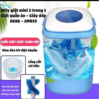 Máy giặt 2in1 giặt đồ giặt giầy- Máy giặt giặt 4.5kg công suất 153W- dành cho Sinh viên, đồ trắng, mẹ bỉm sữa