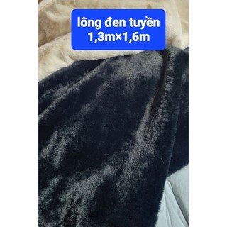 1,3m vải lông mịn đen tuyền