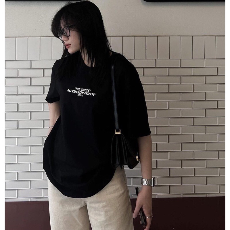 Áo thun nữ -THE CHOICE , áo phông hiện đại cá tính chất cotton su mềm, mát oversize