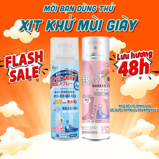 Chai xịt khử mùi giày nano dung tích 260ml khử mùi tức thì thơm mát suốt 2H