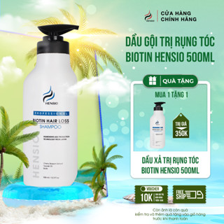 Dầu gội BIOTIN HENSIO ngăn ngừa rụng tóc, phục hồi tóc hư tổn,dưỡng tóc chắc khỏe 500ml
